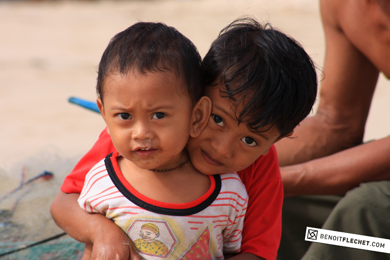 children on the beach